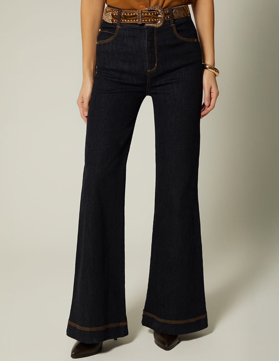 Jeans acampanado Studio F para mujer
