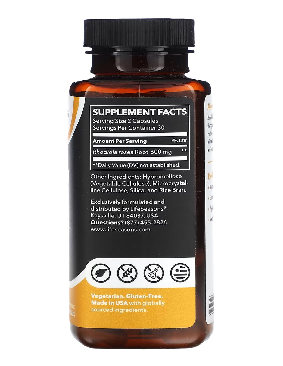 Raíz de rodiola con Rhodiola de 60 cápsulas Raíz de rodiola con Rhodiola de 60 cápsulas