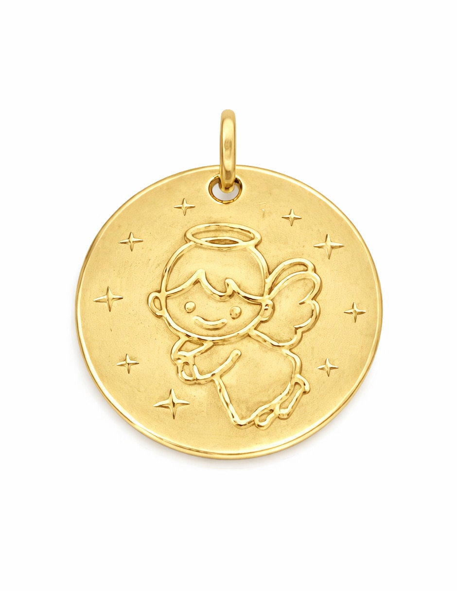Medalla de ángel de oro 14 k Medalla de ángel de oro 14 k