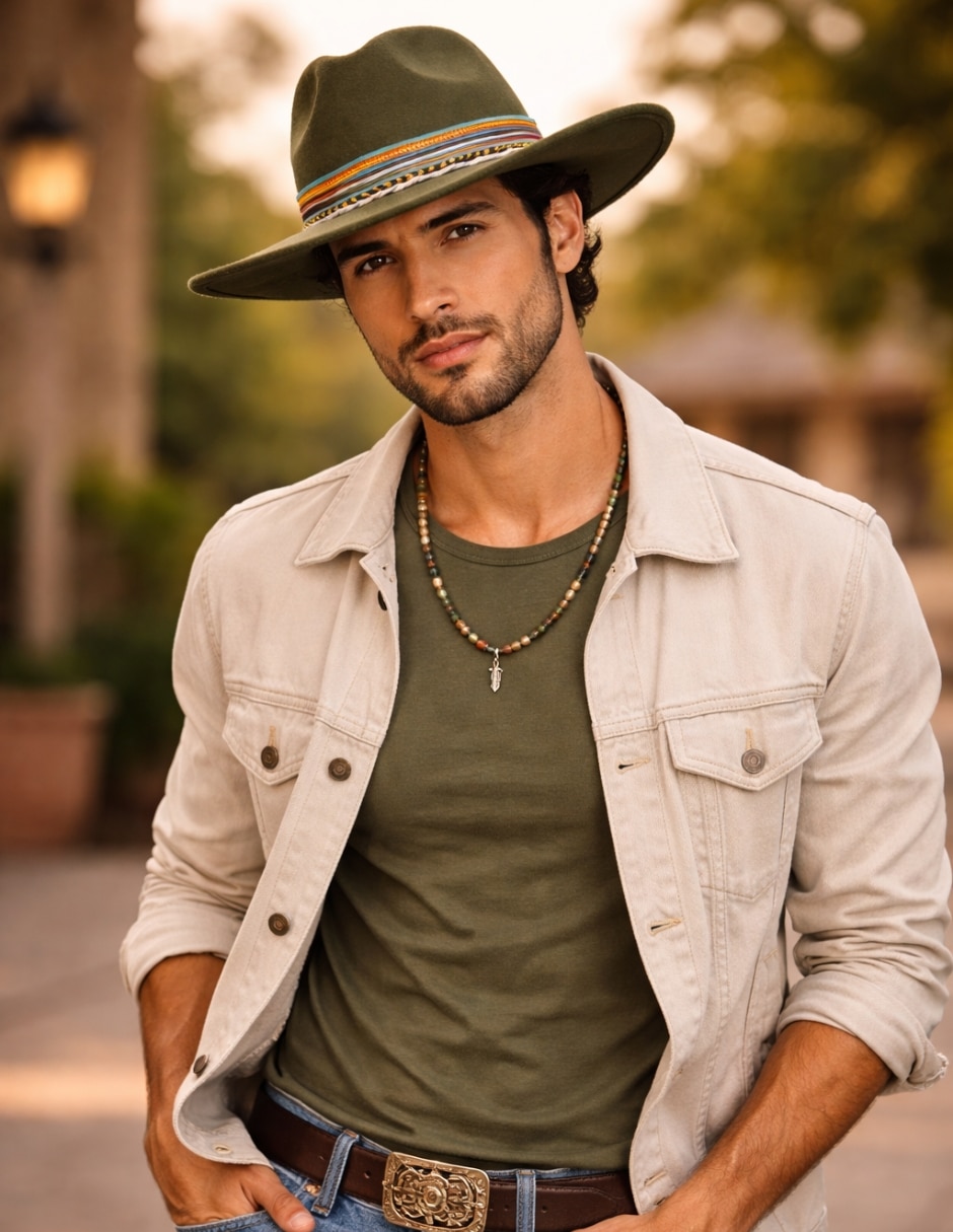 Sombrero Itumar estampado líneas