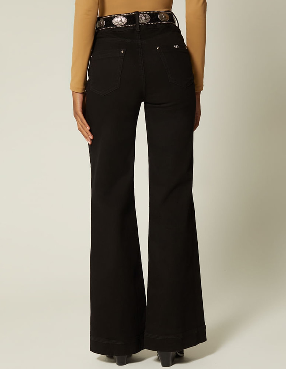 Jeans acampanado Studio F para mujer