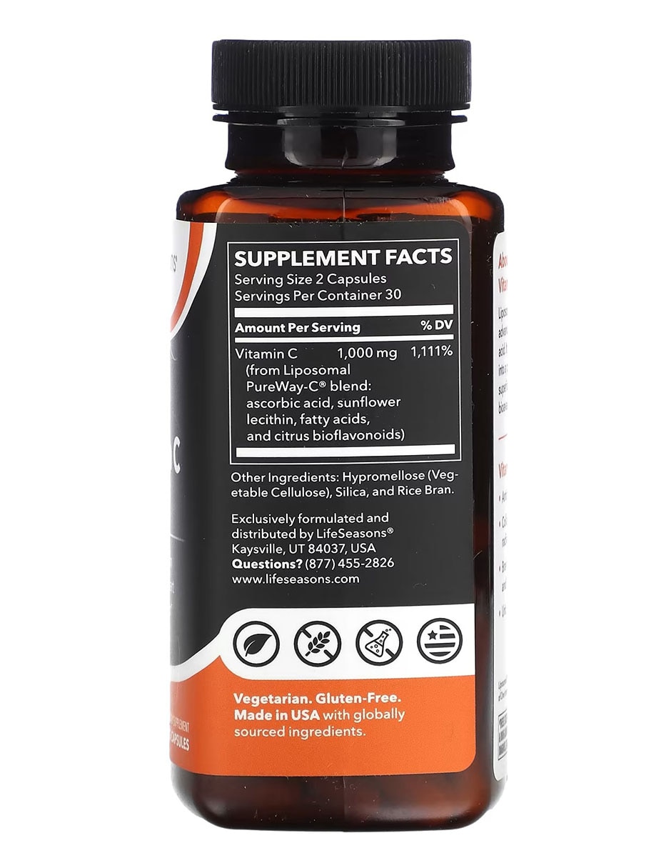 Vitamina C Liposomal Lifeseasons de 60 cápsulas