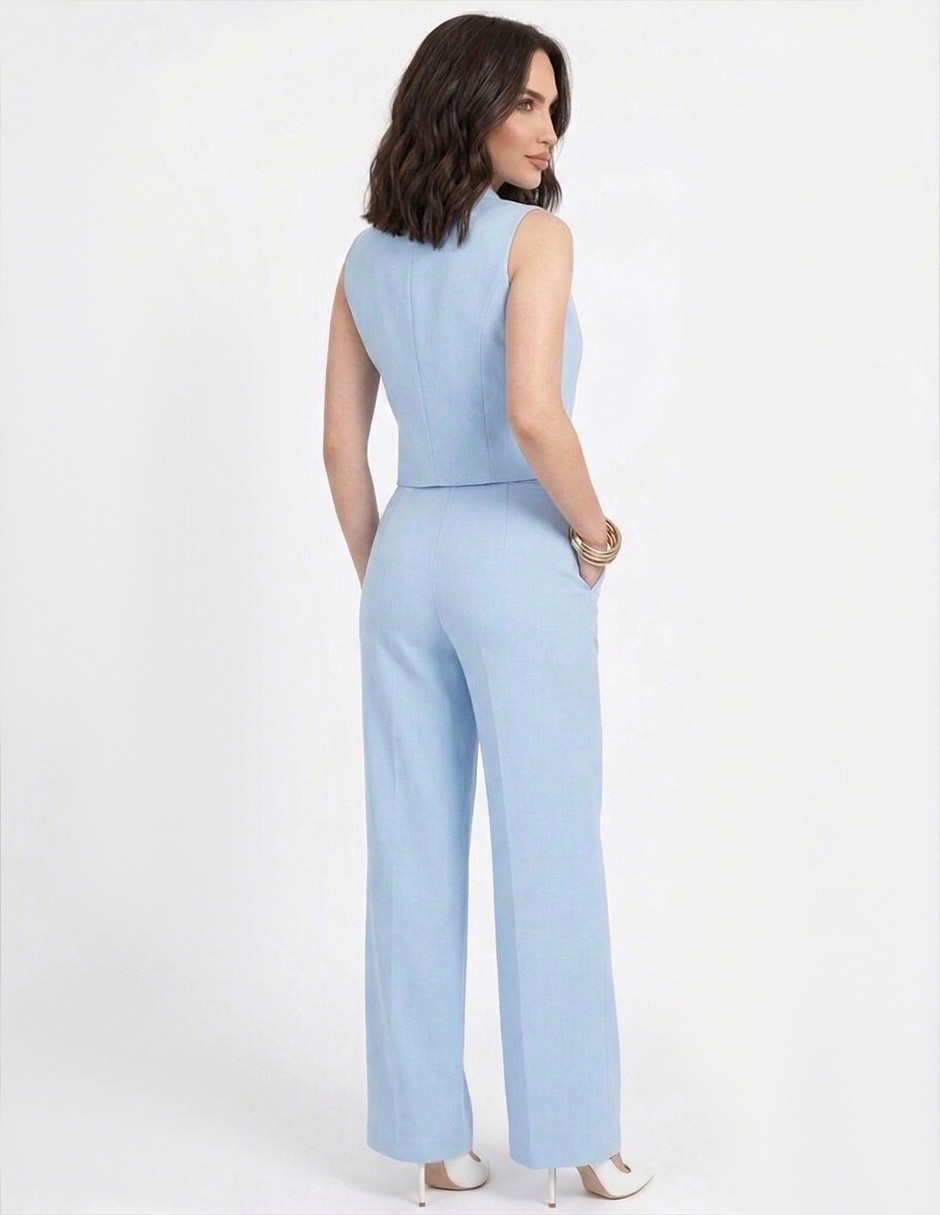 Conjunto business casual de algodón para mujer 4