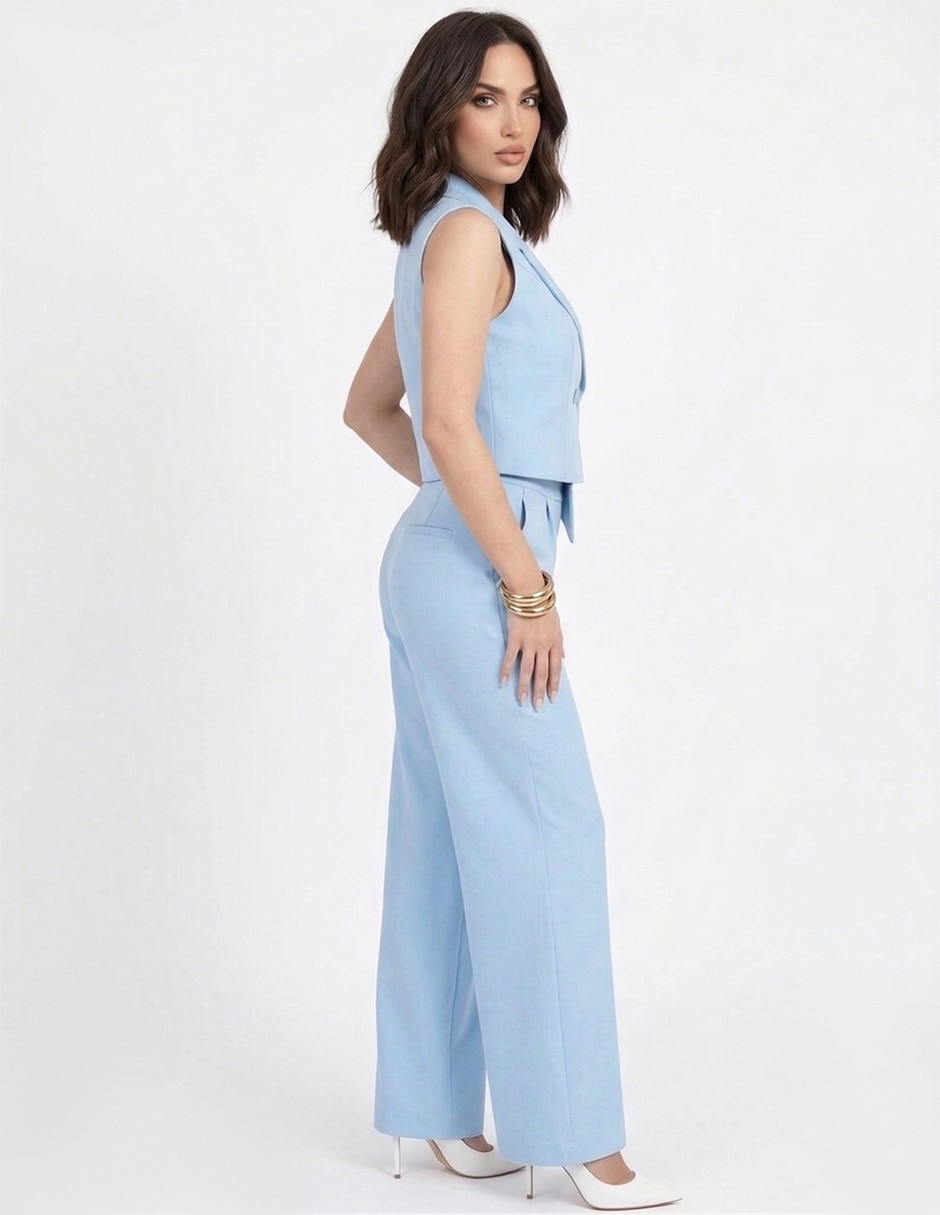 Conjunto business casual de algodón para mujer 2