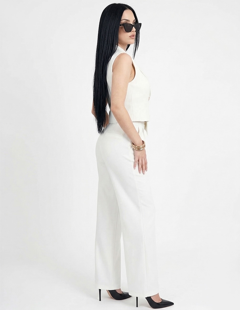 Conjunto business casual de algodón para mujer 3