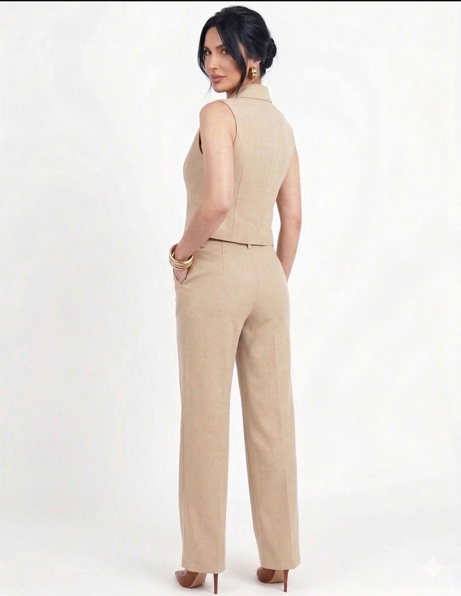 Conjunto business casual Forever Ch de algodón para mujer