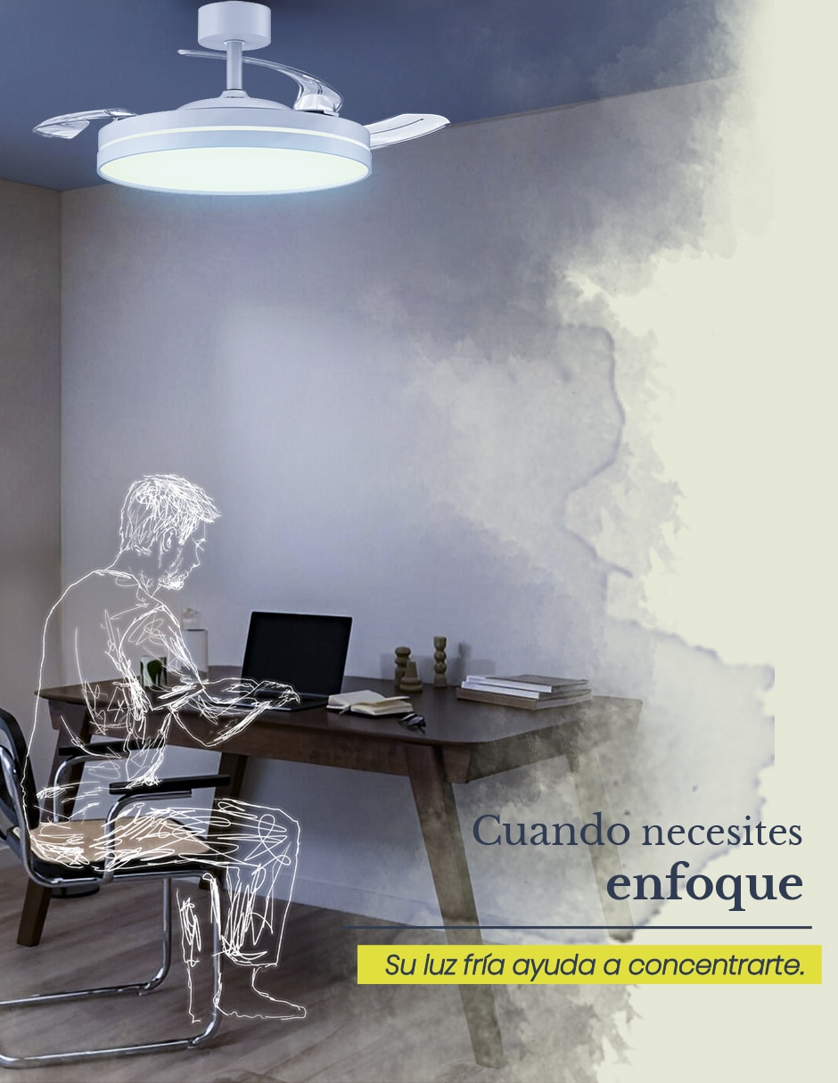Ventilador de techo con control remoto 6 velocidades 6