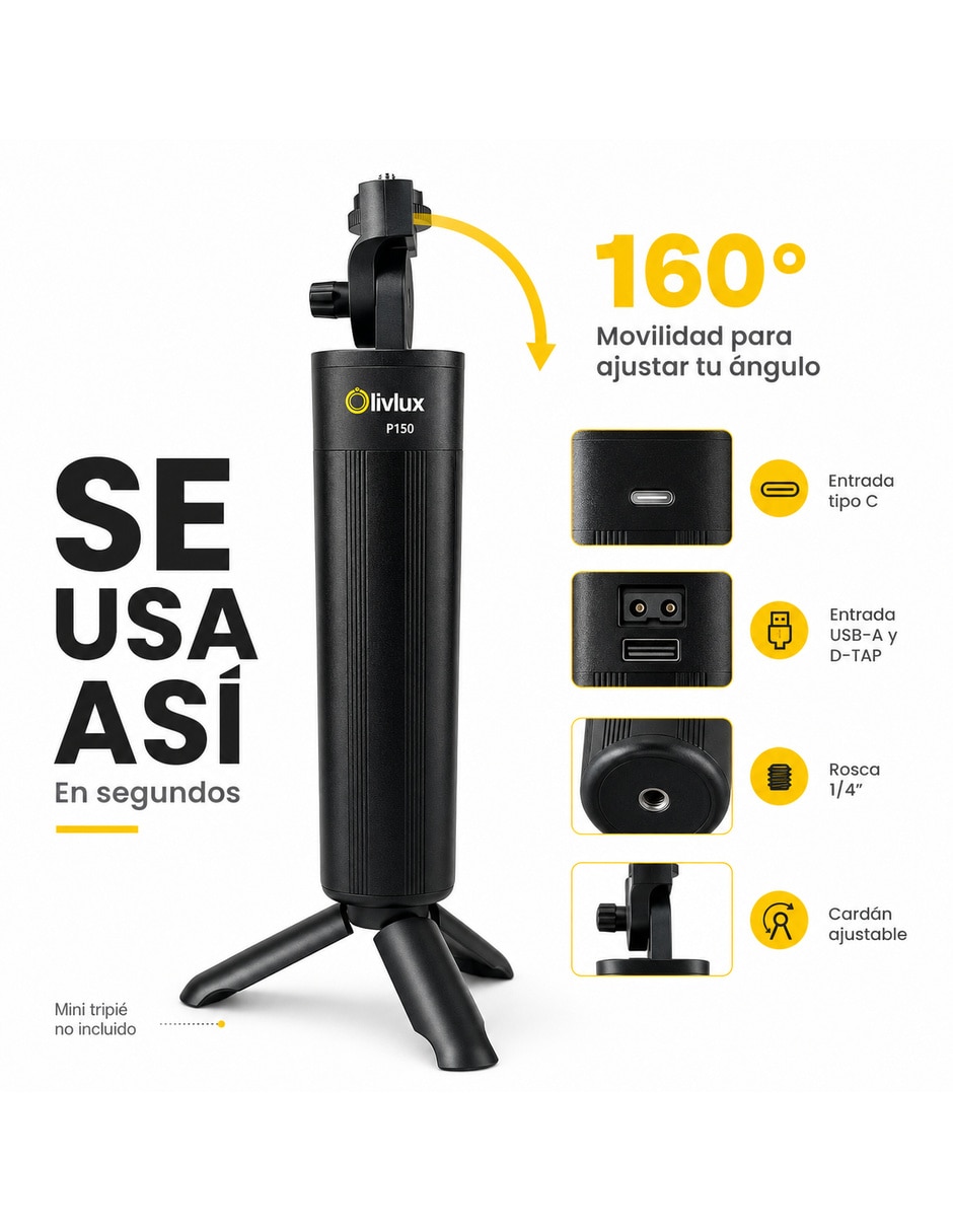 Batería recargable de repuesto 25000 mAh P50 4