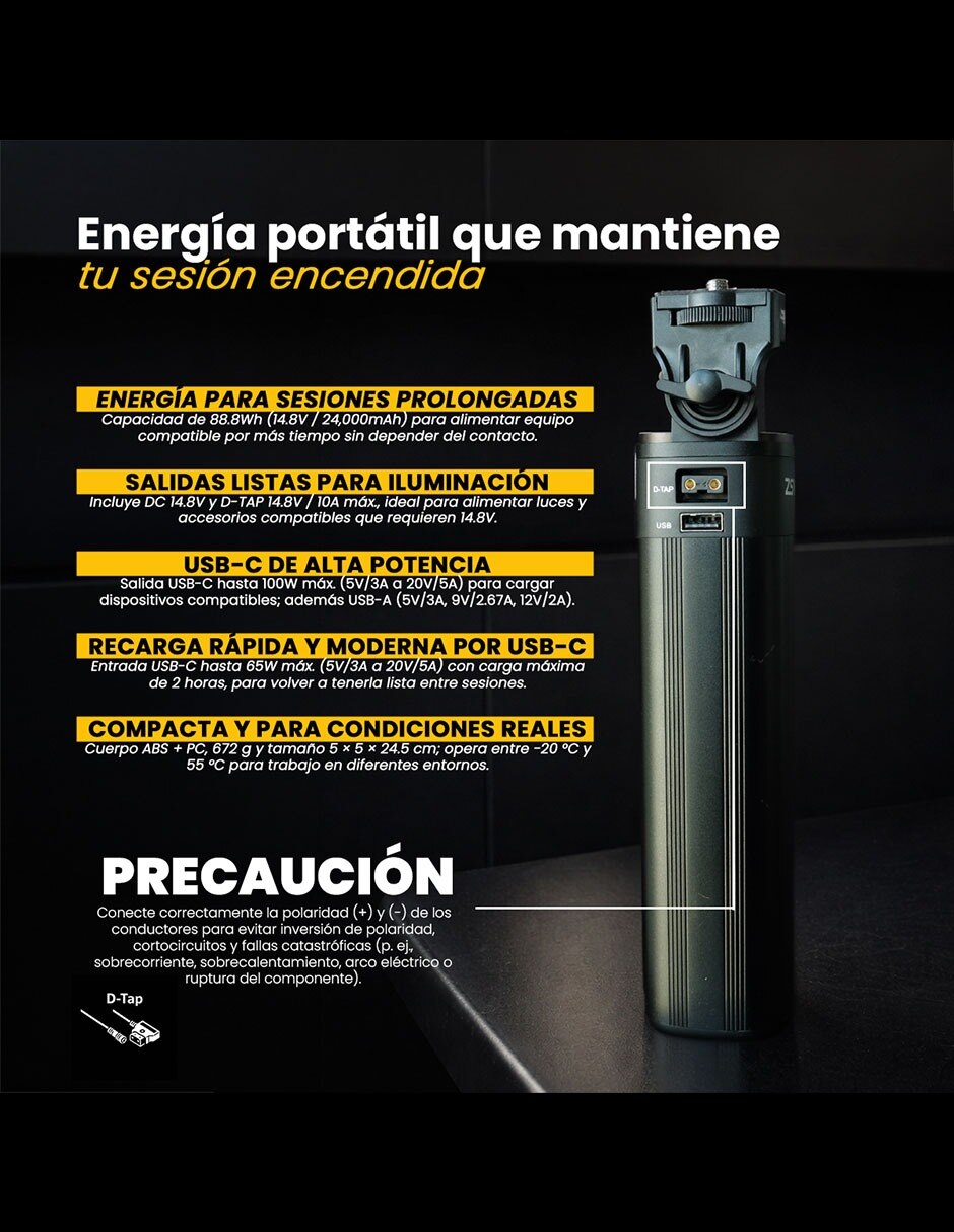 Batería recargable de repuesto Livlux 25000 mAh P50