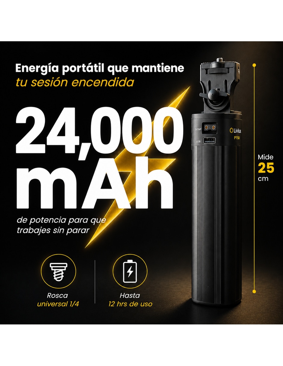 Batería recargable de repuesto 25000 mAh P50 10