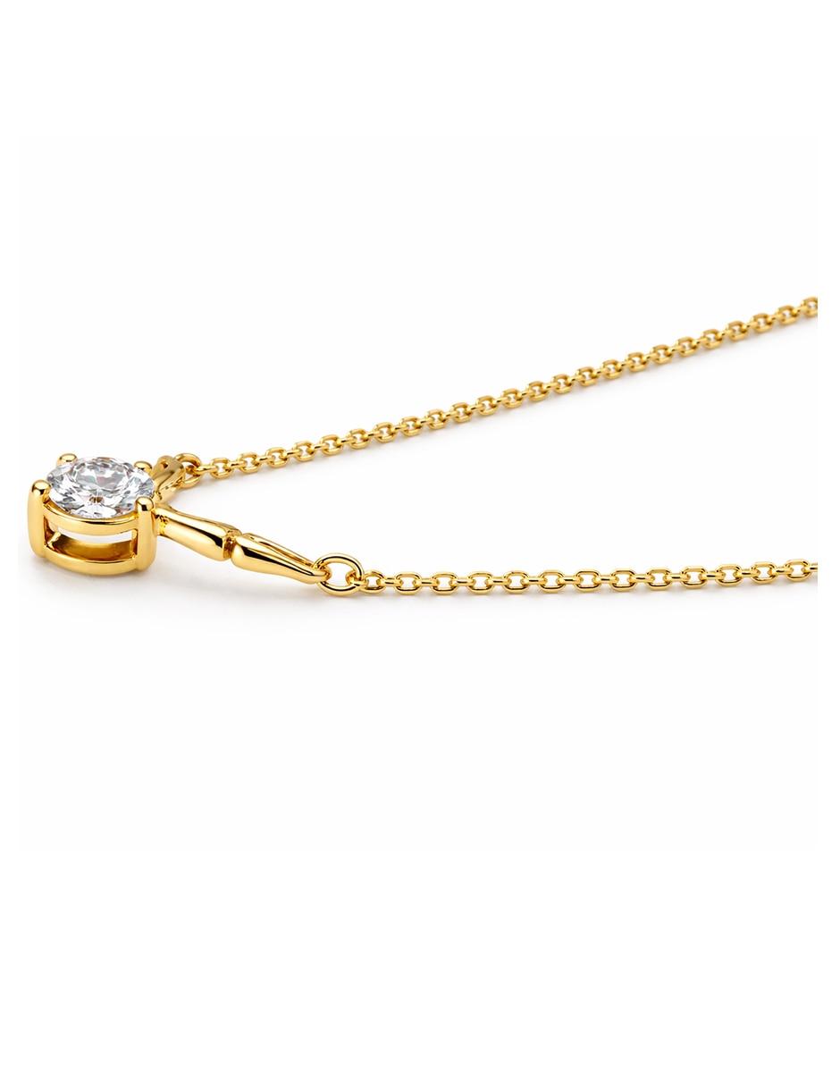 Collar con dije de alas Moon & Self de oro laminado 18 K