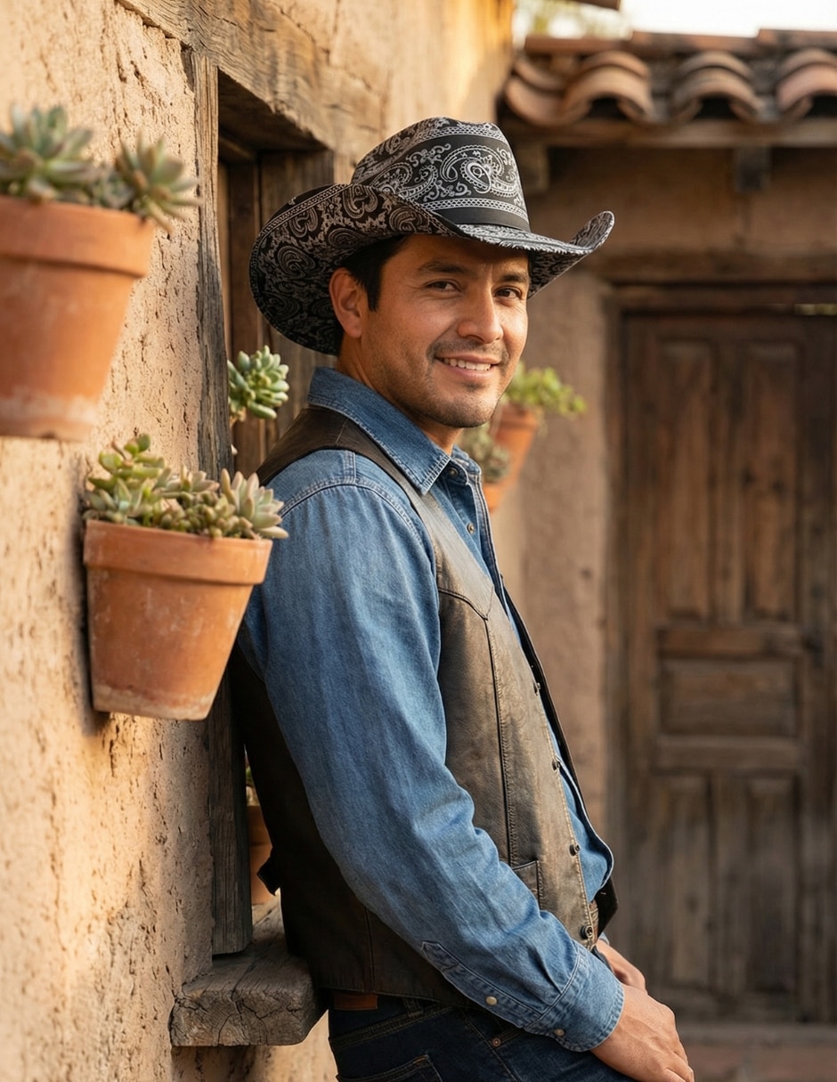Sombrero casual estampado paisley