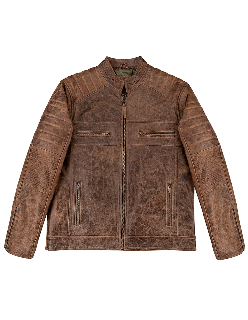 Chamarra Casual LASTWOLF No de Piel Texturizado para hombre