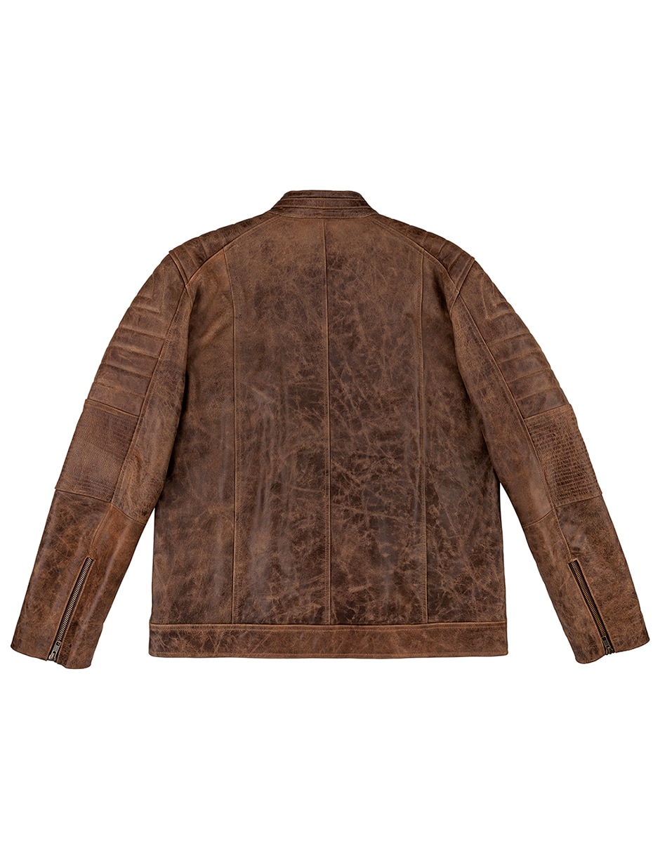 Chamarra Casual LASTWOLF No de Piel Texturizado para hombre