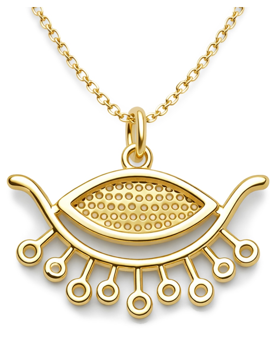 Collar con dije Ojo Turco de Oro laminado 18 K 3
