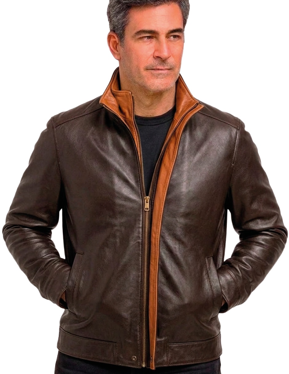 Chamarra Casual LASTWOLF No de Piel Sin capucha para hombre