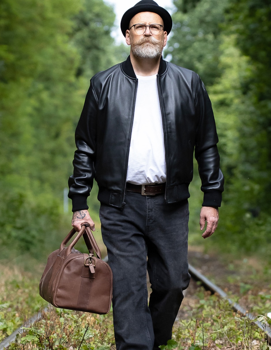 Chamarra Bomber LASTWOLF No de Piel Sin capucha para hombre