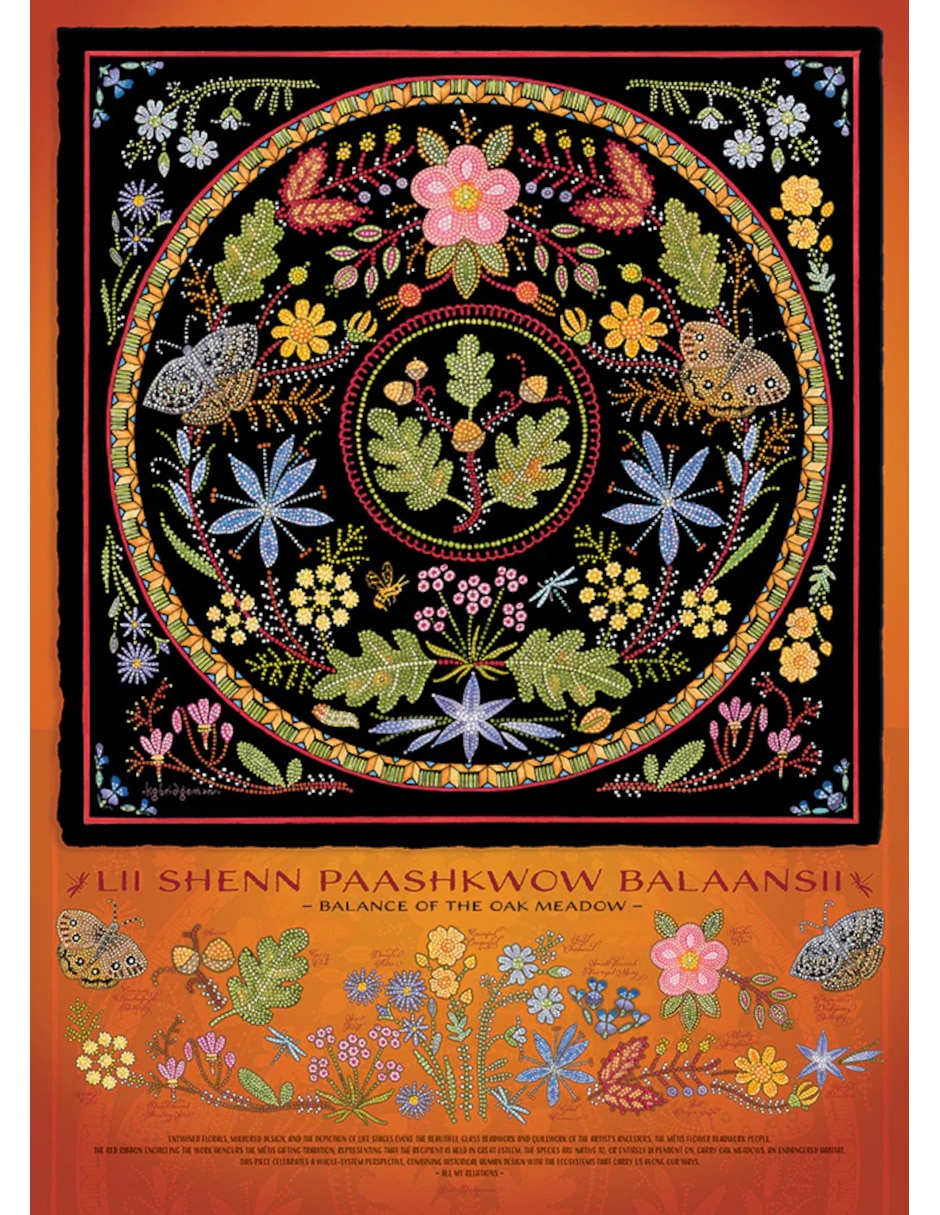 Rompecabezas Artistas Modernos Lii Shenn Arte Floral 1000 piezas 2