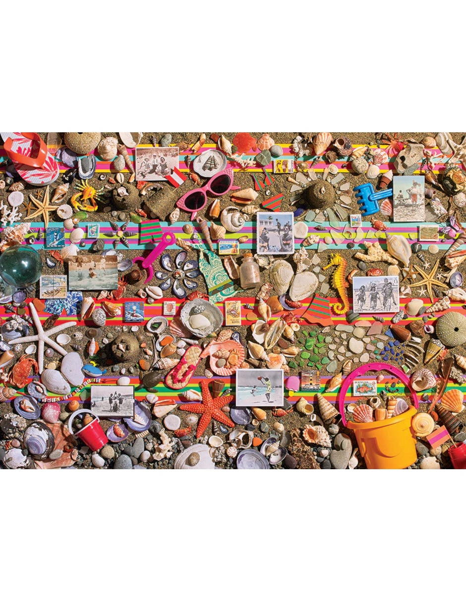 Rompecabezas Escena de Playa Cobble Hill 1000 piezas