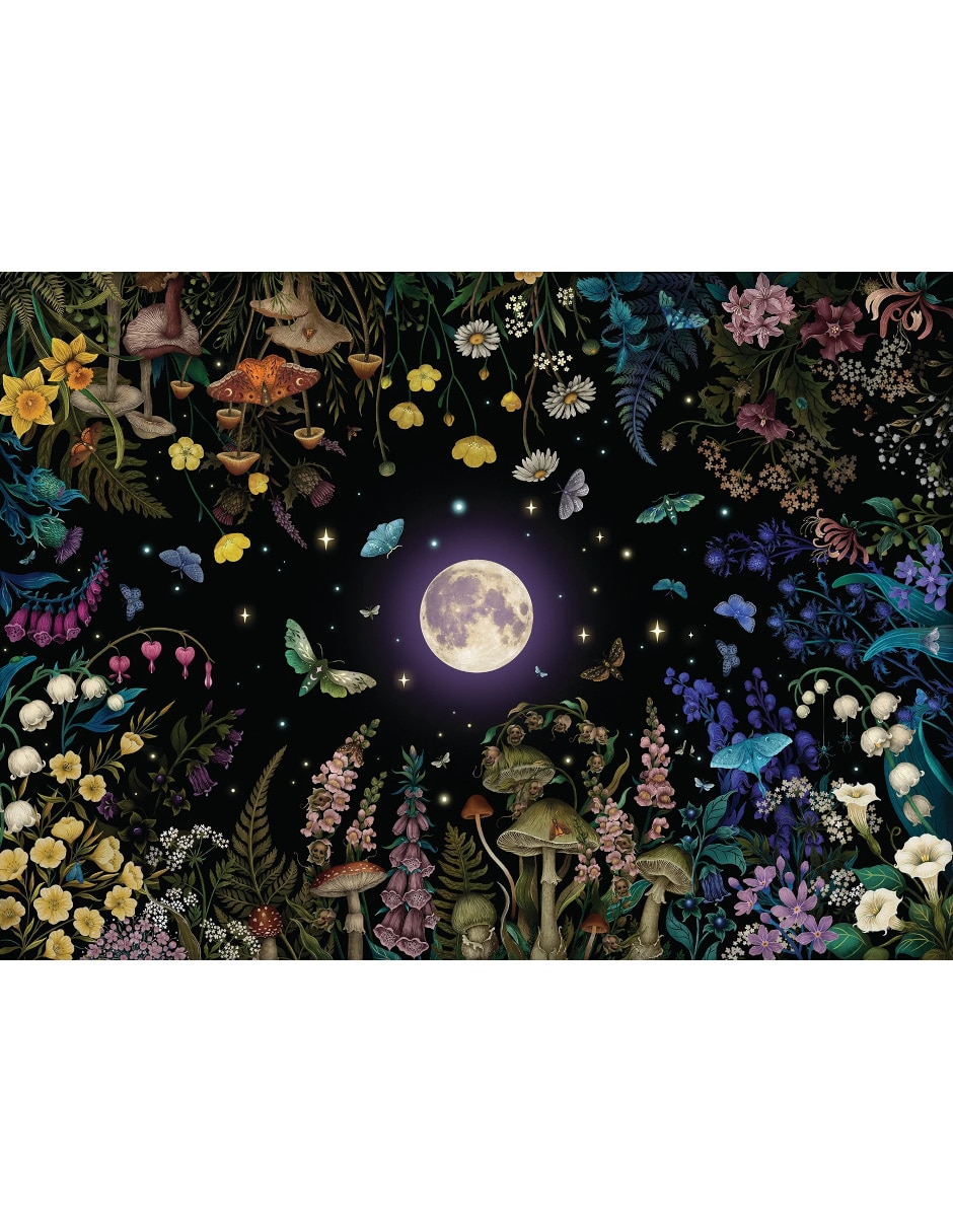Rompecabezas Luna Jardín Nocturno Cobble Hill 500 piezas