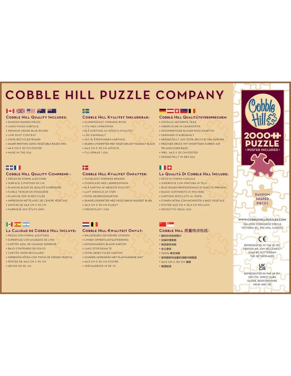 Rompecabezas Animales Aves nacionales del mundo Cobble Hill 2000 piezas