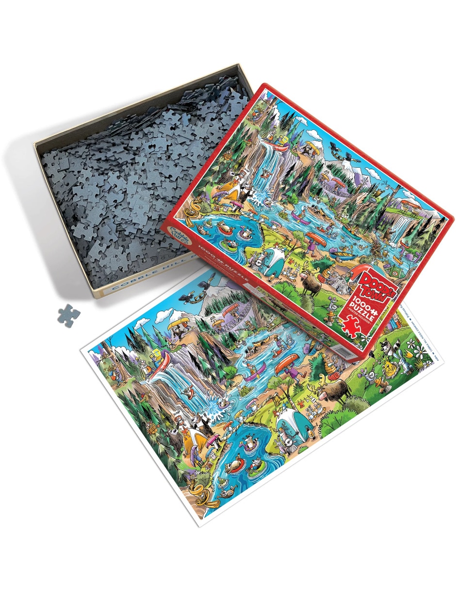 Rompecabezas Artistas Modernos Doodletown: Portage Pandemonium Cobble Hill 1000 piezas