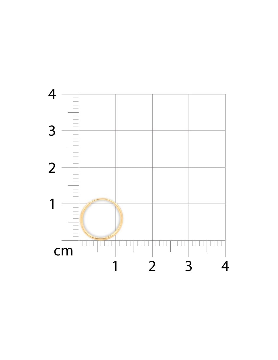 Arracadas de oro amarillo 14 k con acabado brillante 2