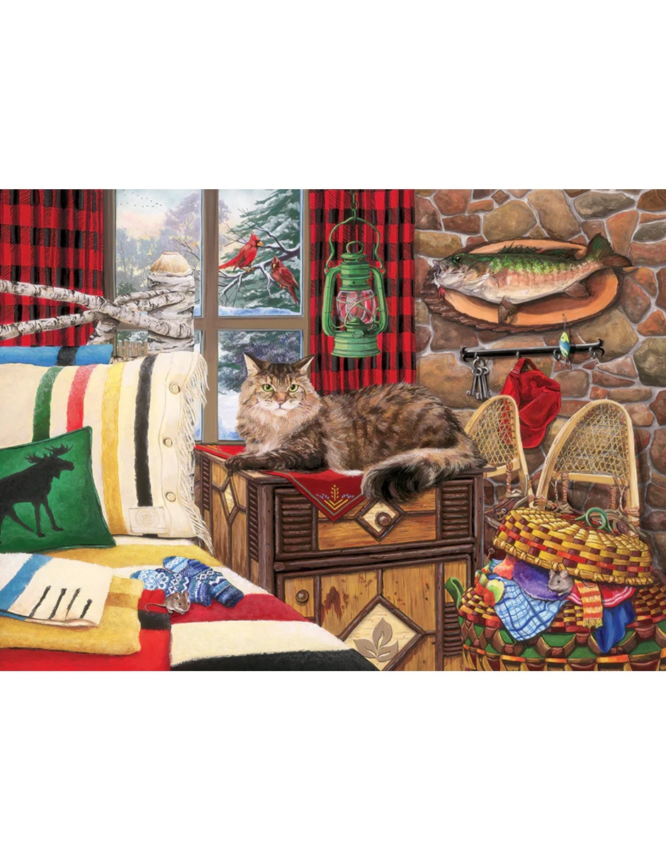 Rompecabezas Gatito Gato de cabaña Cobble Hill 1000 piezas