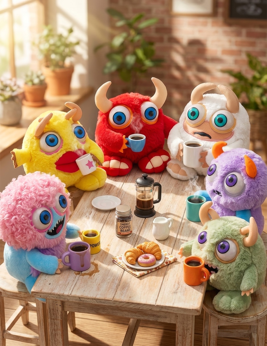 Peluche de monstruo 12 cm 6
