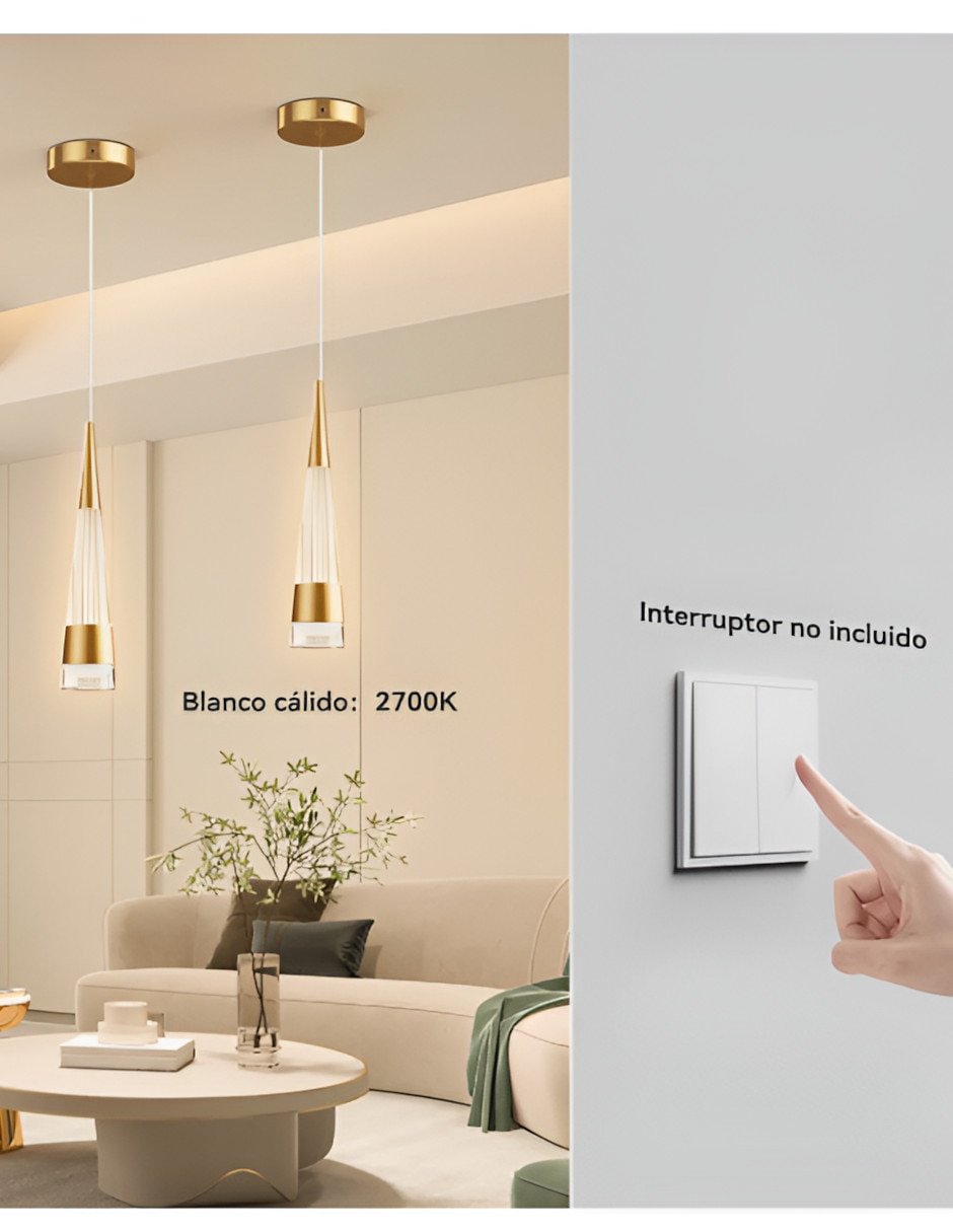 Lampara colgante Led Xtellar 3 piezas