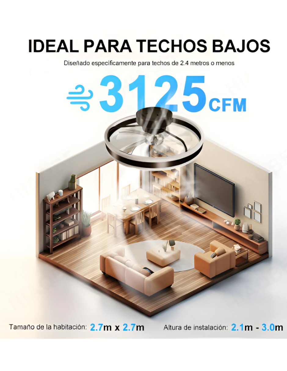Ventilador de techo xtellar1 velocidades