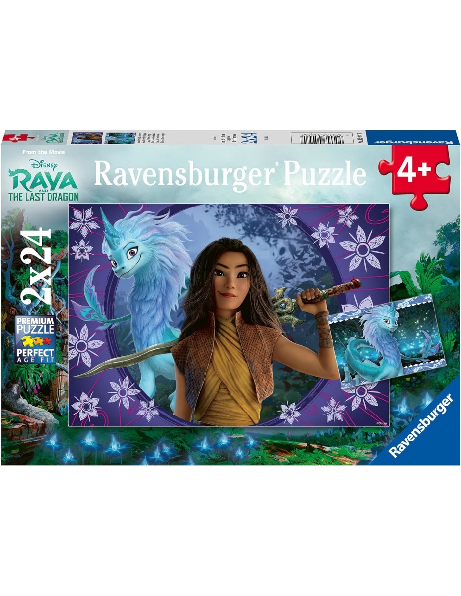 Rompecabezas infantil película Rompecabezas Raya y el último dragón Ravensburger 48 piezas