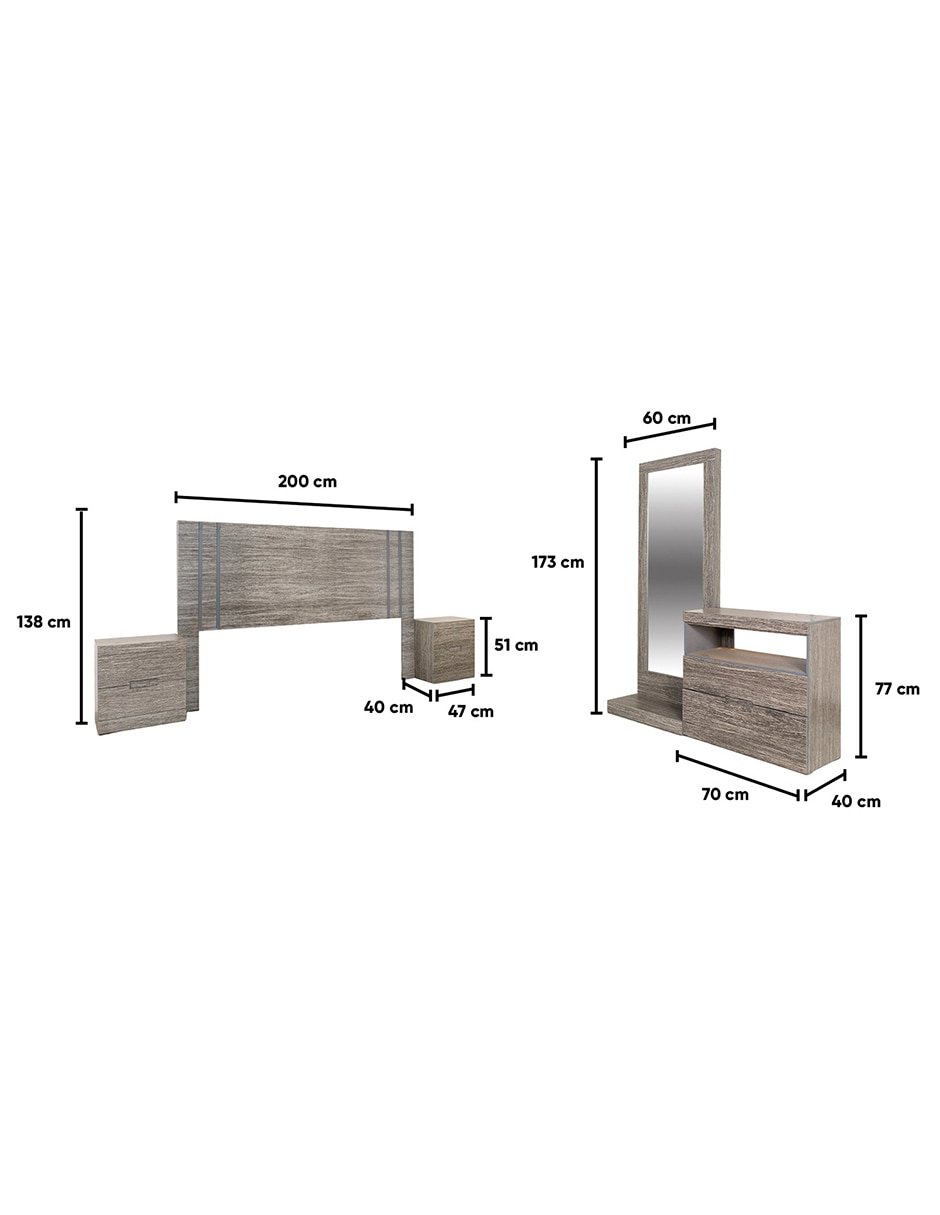 Set Recámara Suiza de MDF 2