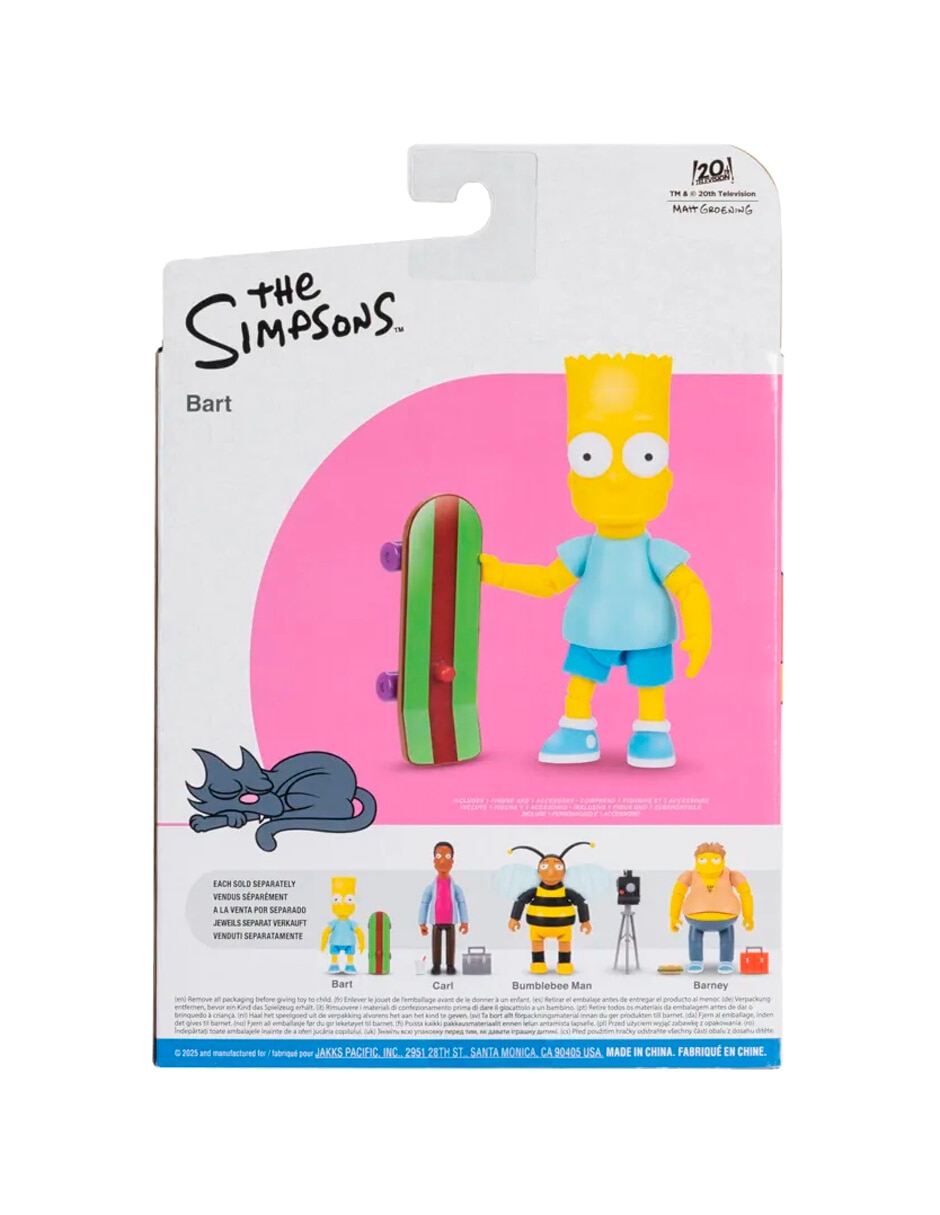 Figura de colección articulada Los Simpson Bart Simpson collectors Jakks Pacific