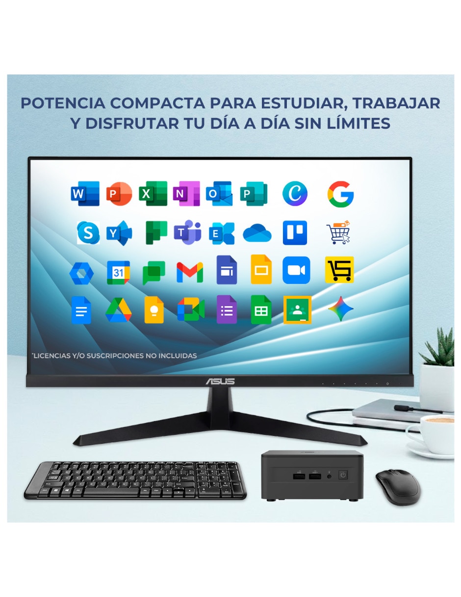 Mini PC Asus CNUC13P-Ci316512M24TM Intel Core i3 Integrada 16 GB RAM 512 GB SSD