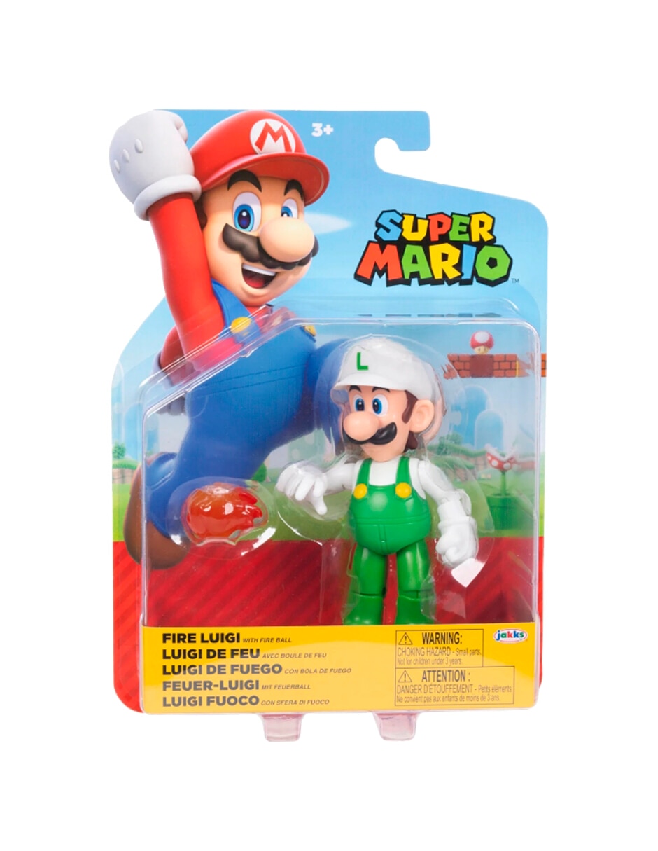 Figura de colección articulada super mario fire luigi collectors Jakks Pacific