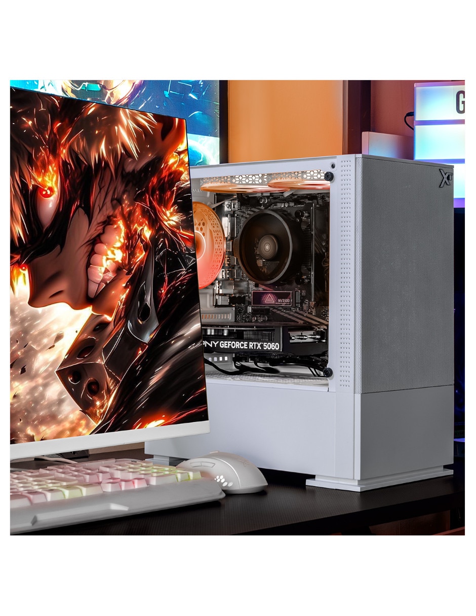 Computadora gamer Xtreme Pc Gaming XTPCR516GB5060MAFW 23.8 pulgadas Full HD AMD Ryzen 5 NVIDIA GeForce RTX 5060 16 GB RAM 1 TB SSD