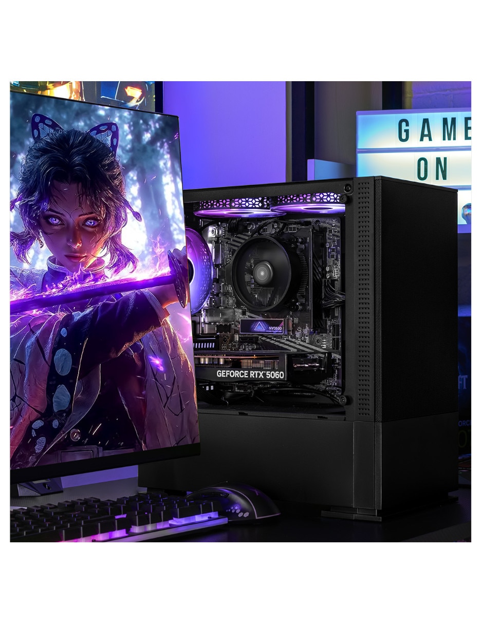 Computadora gamer Xtreme Pc Gaming XTPCR516GB5060MAFB 23.8 pulgadas Full HD AMD Ryzen 5 NVIDIA GeForce RTX 5060 16 GB RAM 1 TB SSD