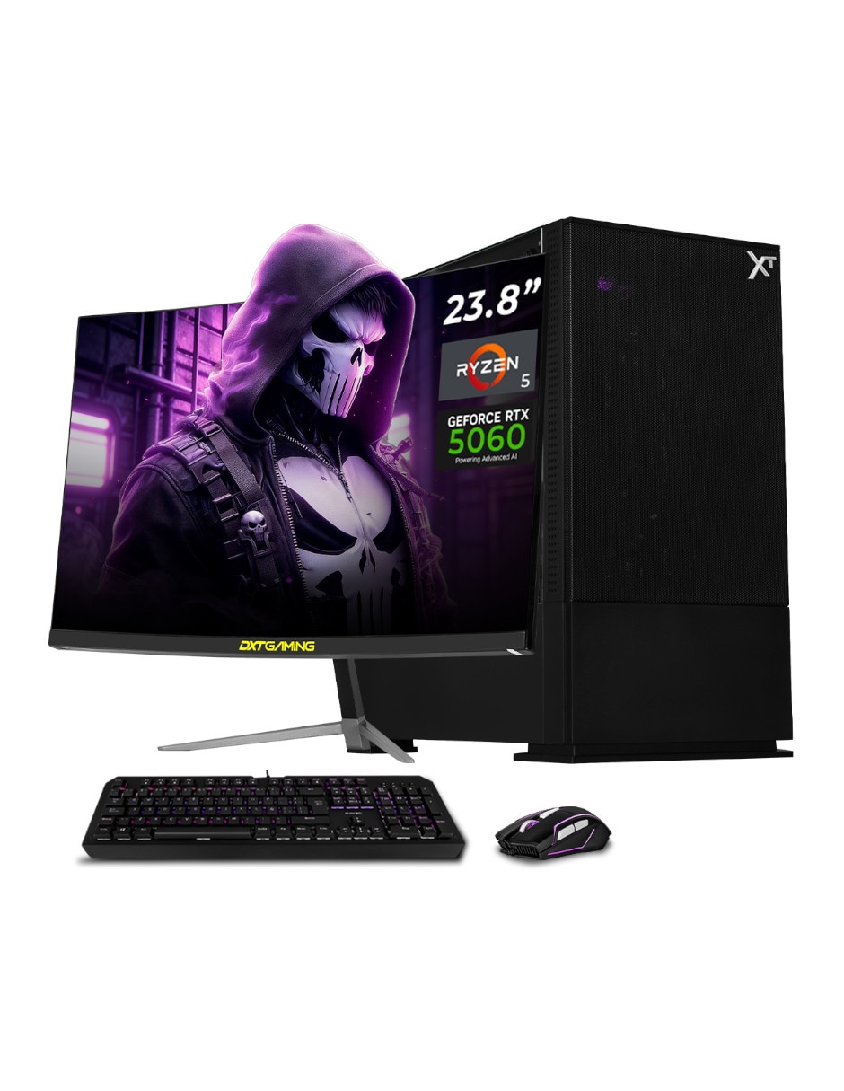 XTREME PC GAMING Computadora gamer Xtreme Pc Gaming XTPCR516GB5060MAFB 23.8 pulgadas Full HD AMD Ryzen 5 NVIDIA GeForce RTX 5060 16 GB RAM 1 TB SSD