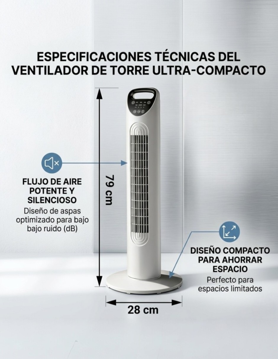 Ventilador de torre CM-Top 3 velocidades