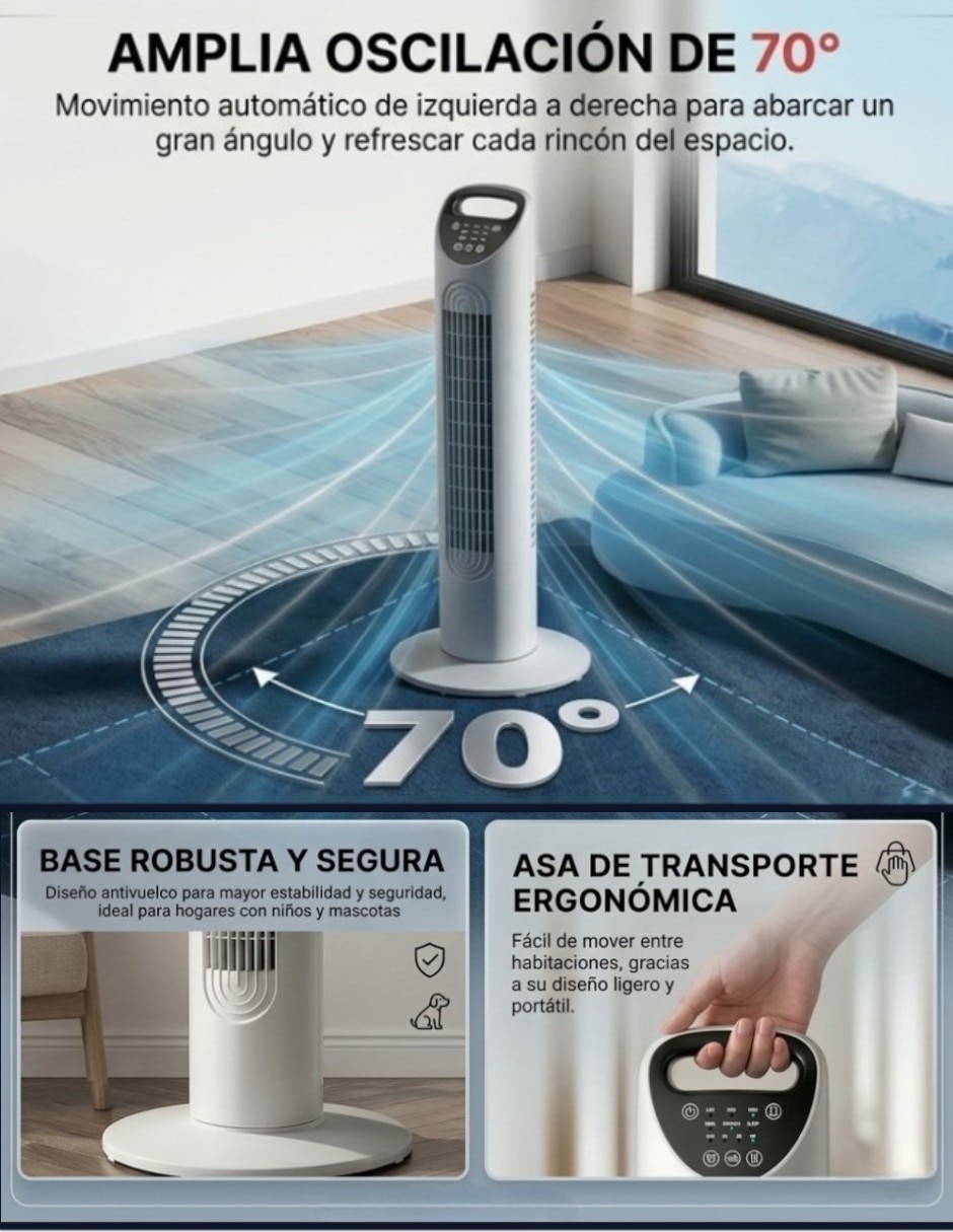 Ventilador de torre CM-Top 3 velocidades
