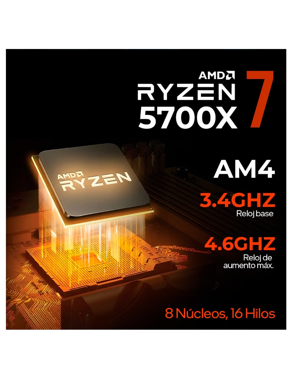 Computadora gamer Xtreme Pc Gaming XTPCR732GB5060TIMCHP 27 pulgadas Full HD AMD Ryzen 7 NVIDIA GeForce RTX 5060 Ti 32 GB RAM 1 TB SSD