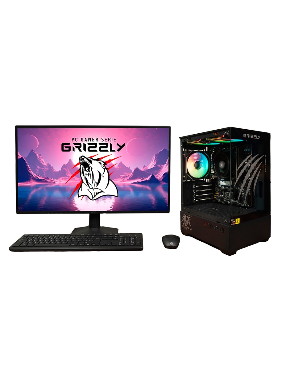 GRIZZLY Computadora gamer Grizzly PCG-AMD097 27 pulgadas Full HD AMD Ryzen 5 AMD Radeon Graphics 32 GB RAM 1 TB SSD