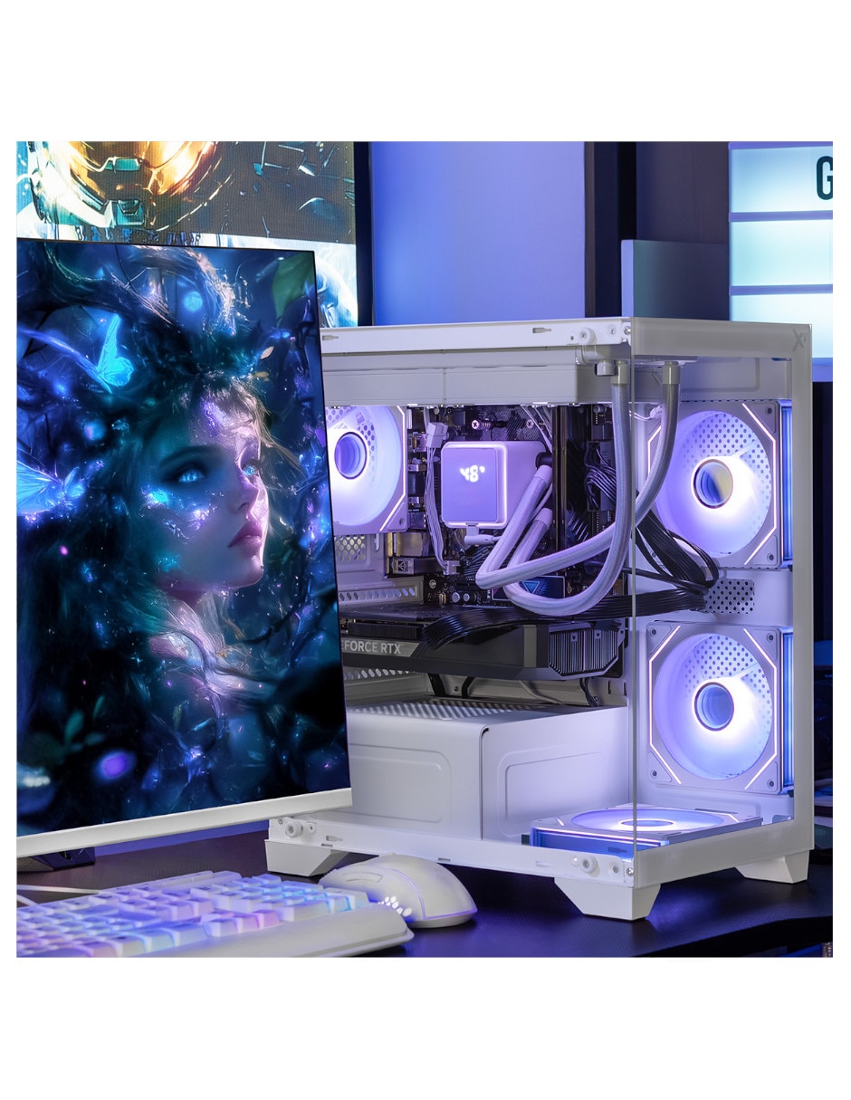 Computadora gamer Xtreme Pc Gaming xtpcr732gb5060timchw 27 pulgadas Full HD AMD Ryzen 7 Nvidia GeForce RTX 5060 Ti 32 GB RAM 1 TB SSD