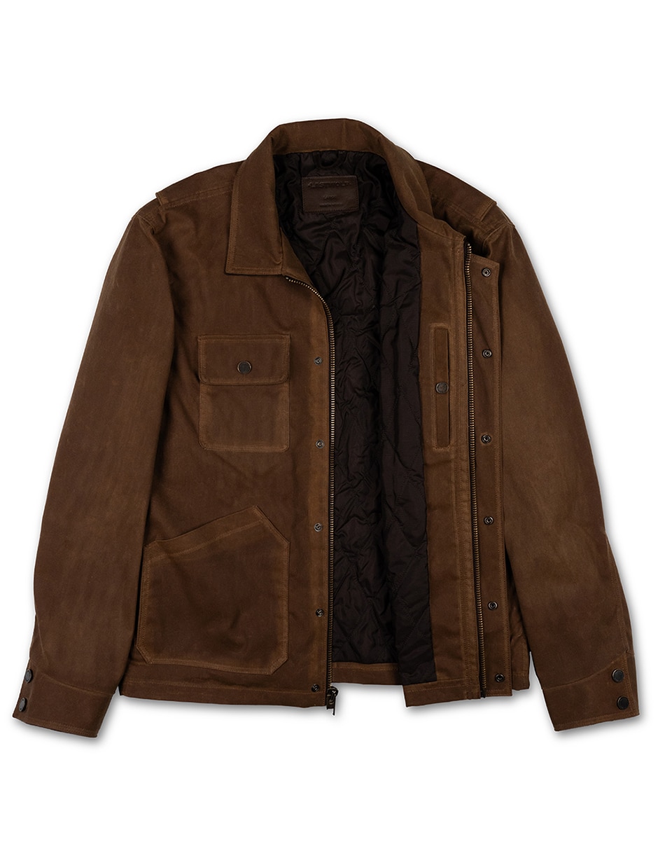 Chamarra Casual LASTWOLF No de Piel Sin capucha para hombre
