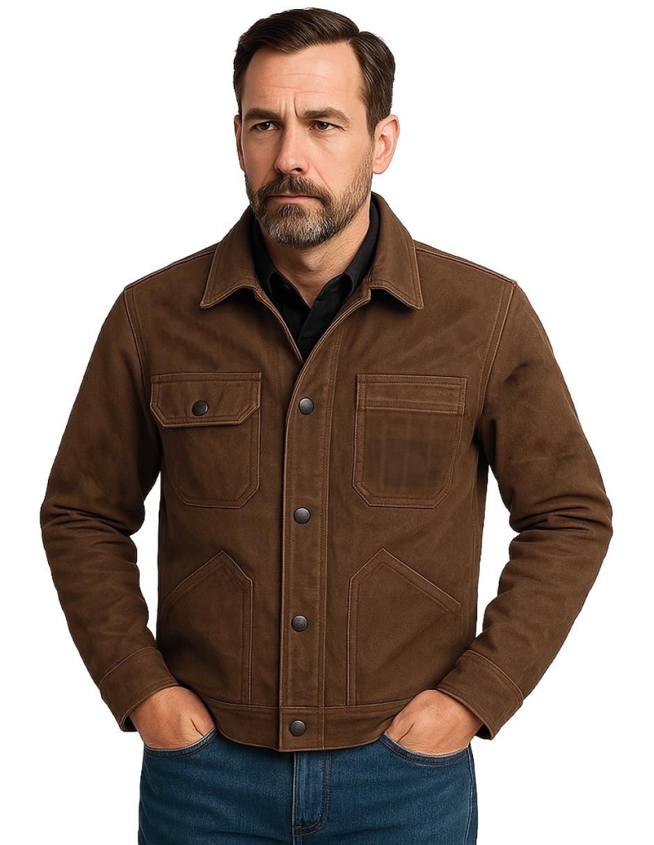 Chamarra Casual LASTWOLF No de Piel Sin capucha para hombre