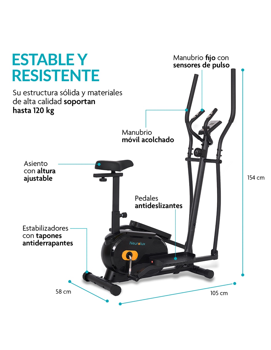 Bicicleta fija Elíptica hierro 9