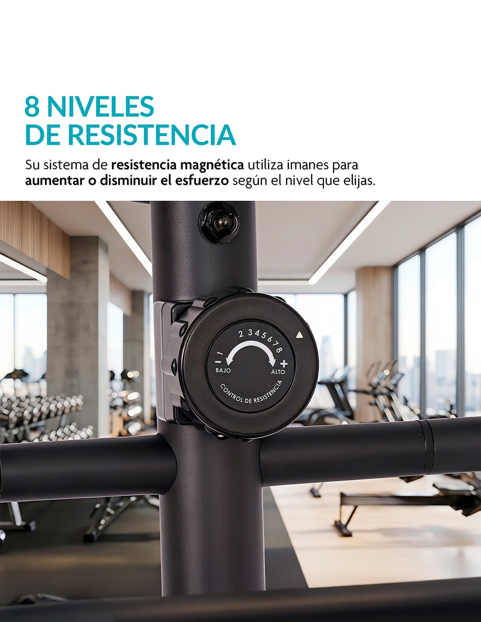 Bicicleta fija Elíptica hierro 4