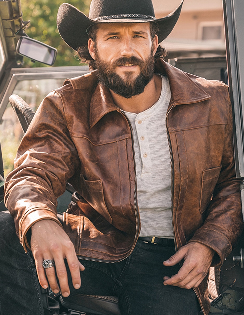 Chamarra Casual LASTWOLF No de Piel Sin capucha para hombre