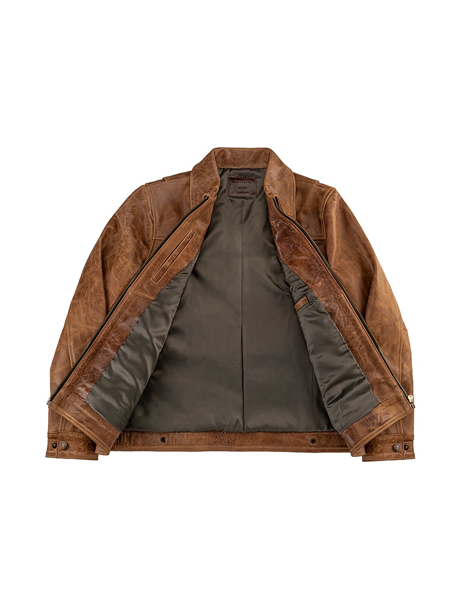 Chamarra Casual LASTWOLF No de Piel Sin capucha para hombre